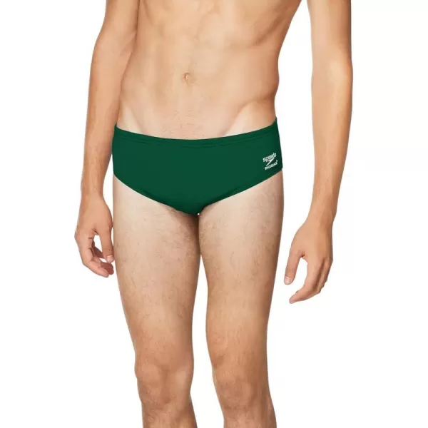 Speedo Mens Standard Swimsuit Brief Endurance Solid AdultTeam Dark Green