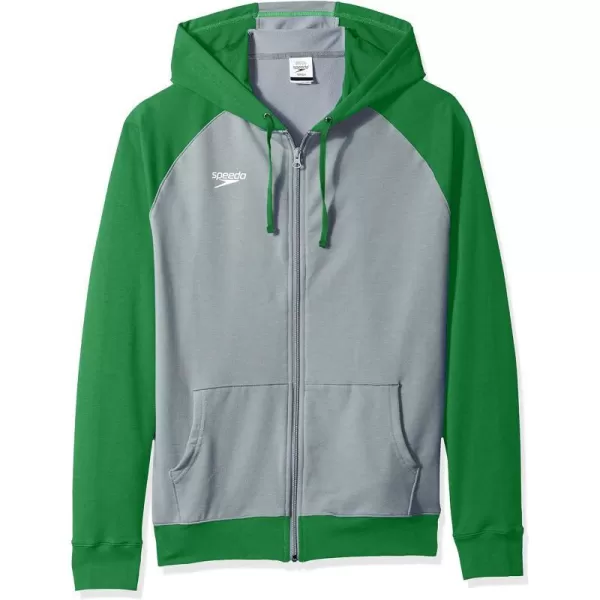 Speedo UnisexAdult Jacket Sweatshirt Full Zip Hoodie Team Warm UpSpeedo Green