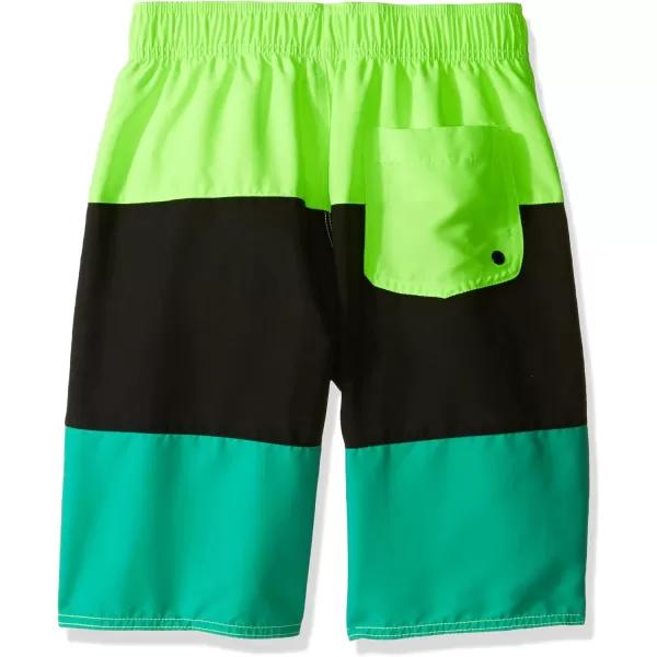 Speedo Boys Swim Trunk Knee Length Blocked VolleyDiscontinuedSport Neon