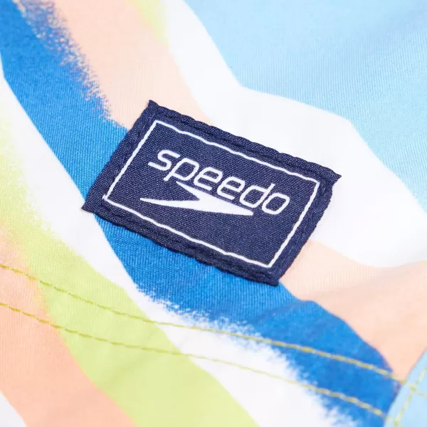 Speedo Boys Swim Trunk Knee Length Boardshort EBoard PrintedStencil Stripe