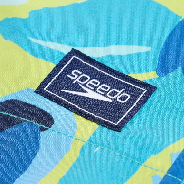Speedo Boys Swim Trunk Mid Length Redondo PrintedAqua Burst