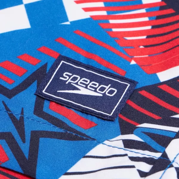 Speedo Boys Swim Trunk Mid Length Redondo PrintedRally Time