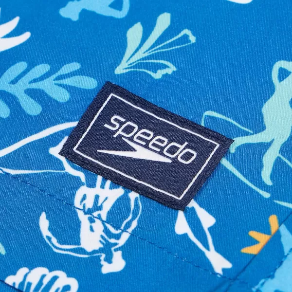 Speedo Boys Swim Trunk Mid Length Redondo PrintedSurf Cut Out