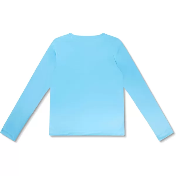 Speedo Boys UV Swim Shirt Long Sleeve Tee GraphicRwb Tranquil Blue