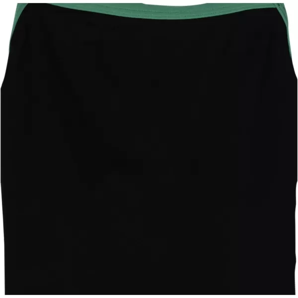 Speedo Girls Swimsuit One Piece PowerFlex Flyback Solid Youth Team ColorsTeam BlackBright Green