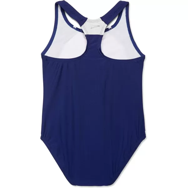 Speedo Girls Swimsuit One Piece Thick Strap Racer Back PrintedCollage Floral Splice