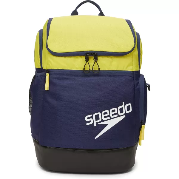 Speedo Large Teamster Backpack 35literNavyYellow 20