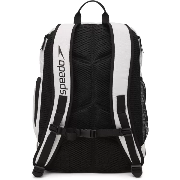 Speedo Large Teamster Backpack 35literWhiteBlack 20