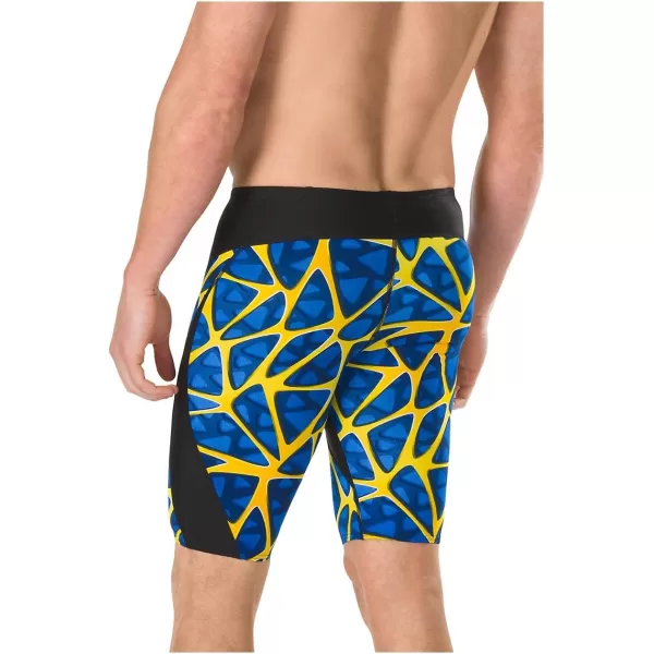 Speedo Mens Caged Out Jammer Endurance SwimsuitSpeedo SapphireGold