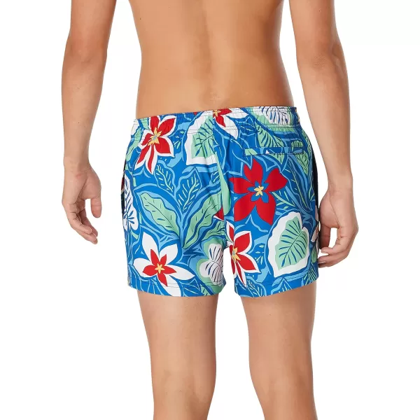 Speedo Mens Swim Trunk Short Length Redondo StripedDestination Floral