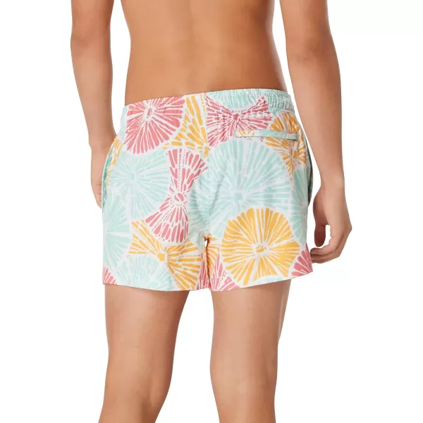 Speedo Mens Swim Trunk Short Length Redondo StripedOcean Burst