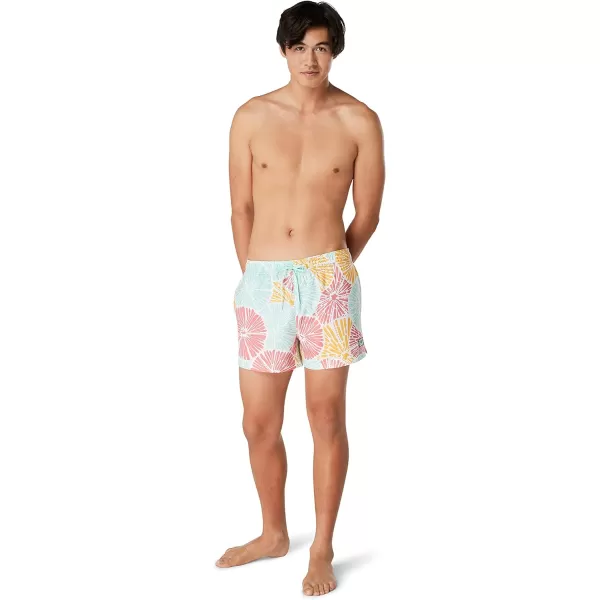 Speedo Mens Swim Trunk Short Length Redondo StripedOcean Burst