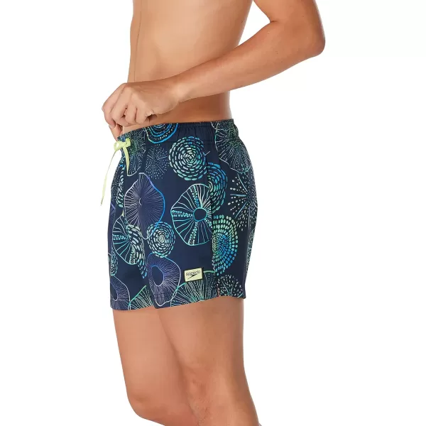 Speedo Mens Swim Trunk Short Length Redondo StripedPlankton World