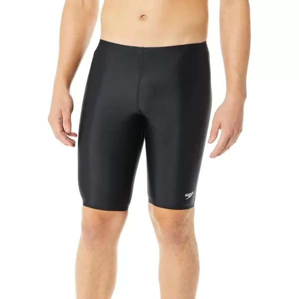 Speedo Mens Swimsuit Jammer Powerflex Eco Solid AdultDiscontinuedNew Black