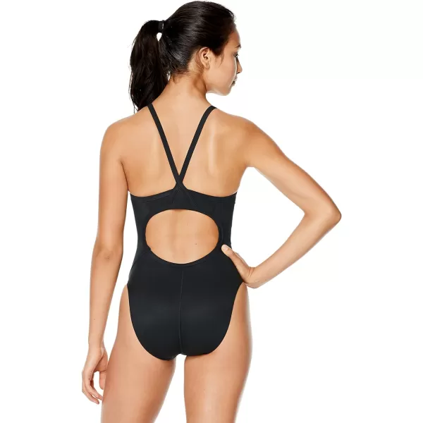 Speedo Womens Swimsuit One Piece Endurance Flyback Printed Adult Team ColorsPride Speedo Black