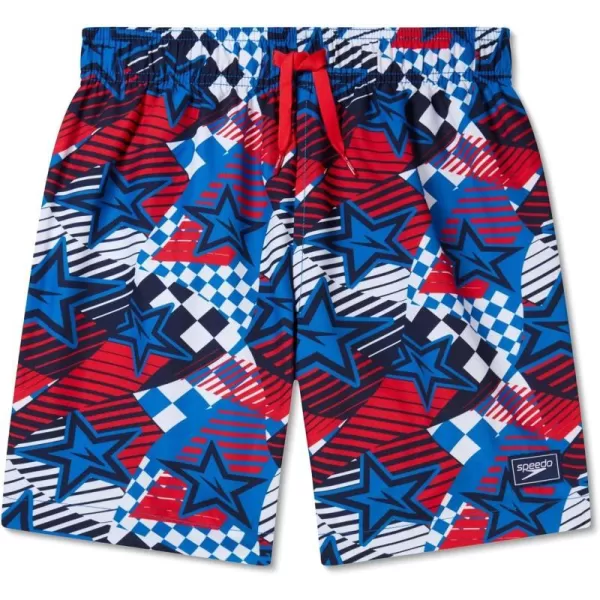 Speedo Boys Swim Trunk Mid Length Redondo PrintedRally Time