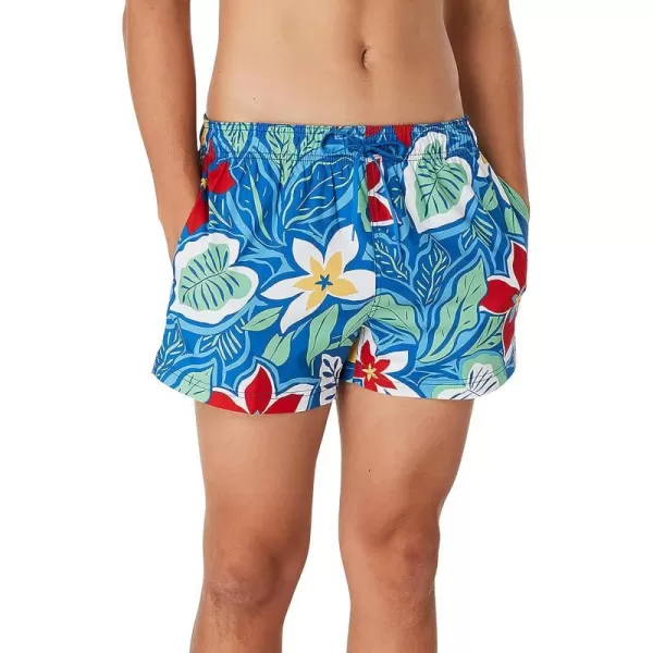 Speedo Mens Swim Trunk Short Length Redondo StripedDestination Floral