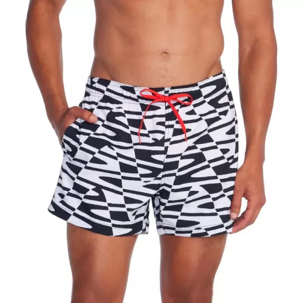 Speedo Mens Swim Trunk Short Length Redondo StripedTrance Geo