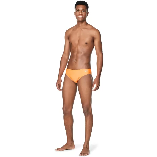 Speedo Mens Standard Swimsuit Brief Endurance The One Orange POP 34Speedo Mens Standard Swimsuit Brief Endurance The One Orange POP 34