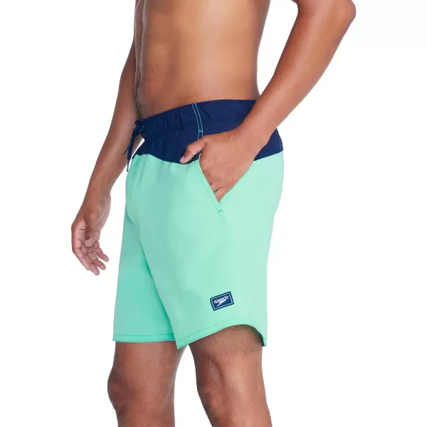 Speedo Mens Swim Trunk Mid Length MarinaArctic Glass