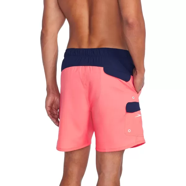 Speedo Mens Swim Trunk Mid Length MarinaCupid Coral