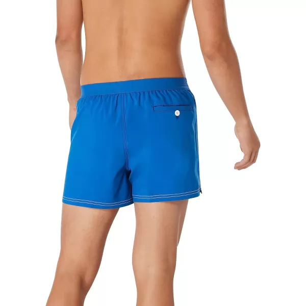 Speedo Mens Swim Trunk Short Length Beachsider SolidTurish Sea