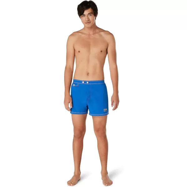 Speedo Mens Swim Trunk Short Length Beachsider SolidTurish Sea