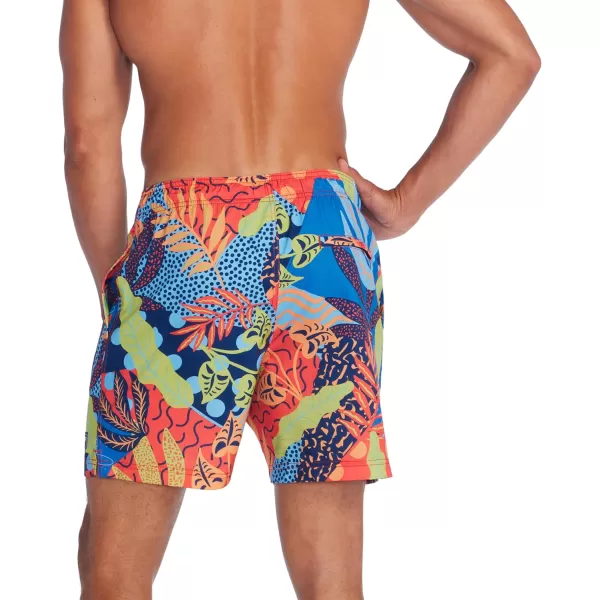 Speedo Mens Swim Trunk Short Length Redondo PrintedFloral Splash