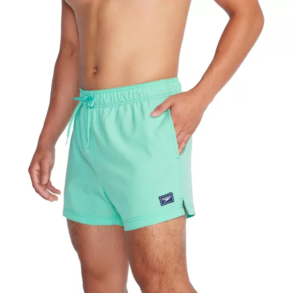 Speedo Mens Swim Trunk Short Length Redondo SolidArctic Glass