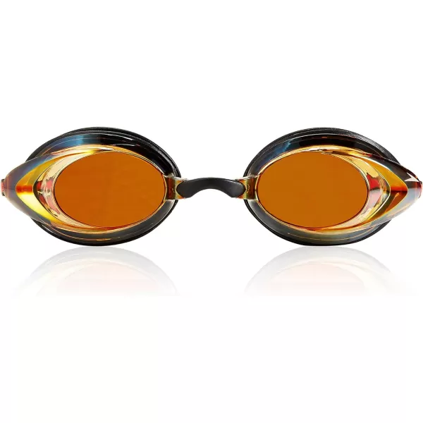 Speedo UnisexAdult Swim Goggles Mirrored Vanquisher 20BlackAmber