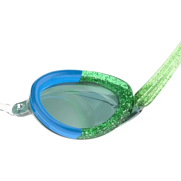 Speedo UnisexAdult Swim Goggles Mirrored Vanquisher 20Bright Green Ltd