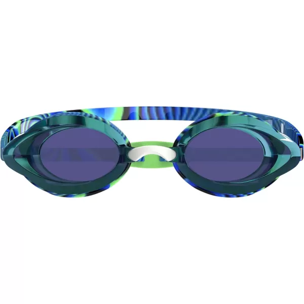 Speedo UnisexAdult Swim Goggles Mirrored Vanquisher 20Neon Depths Ltd