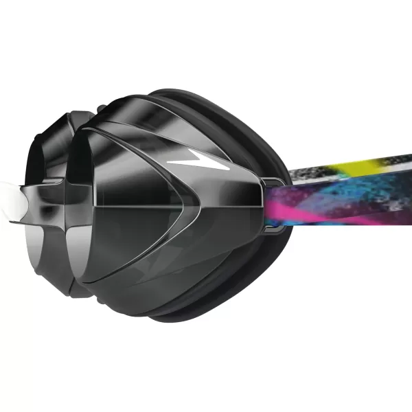 Speedo UnisexAdult Swim Goggles Mirrored Vanquisher 20Paris Speedo BlackSmokeSilver Mirror