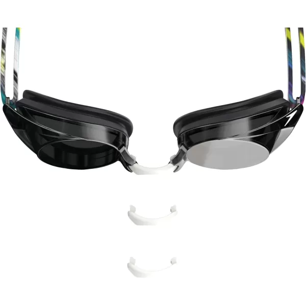 Speedo UnisexAdult Swim Goggles Mirrored Vanquisher 20Paris Speedo BlackSmokeSilver Mirror