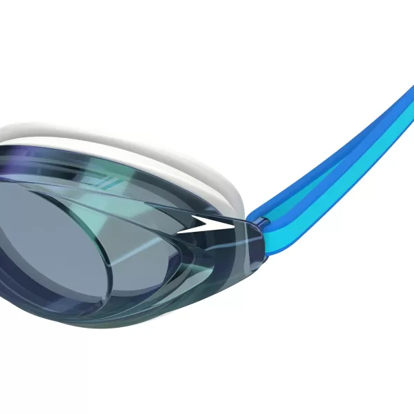 Speedo UnisexAdult Swim Goggles Mirrored Vanquisher 20Speedo WhiteCelesteIris