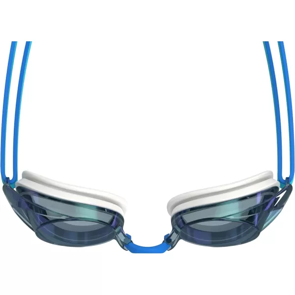 Speedo UnisexAdult Swim Goggles Mirrored Vanquisher 20Speedo WhiteCelesteIris