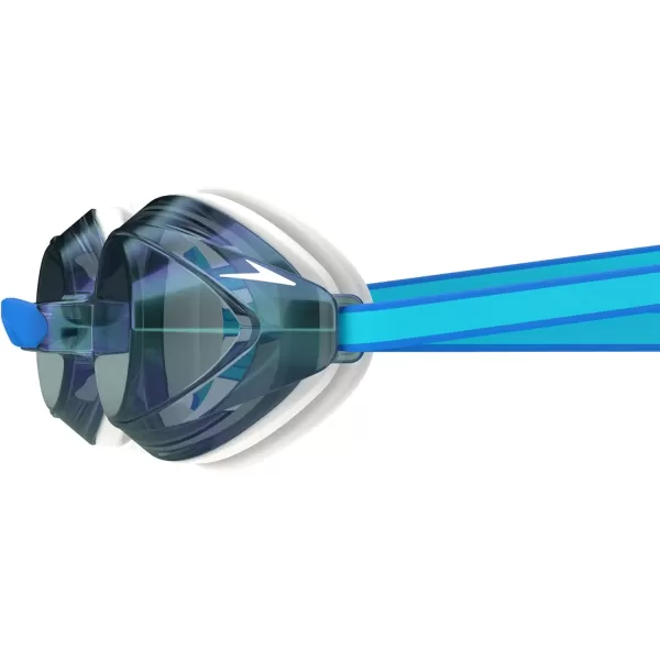 Speedo UnisexAdult Swim Goggles Mirrored Vanquisher 20Speedo WhiteCelesteIris