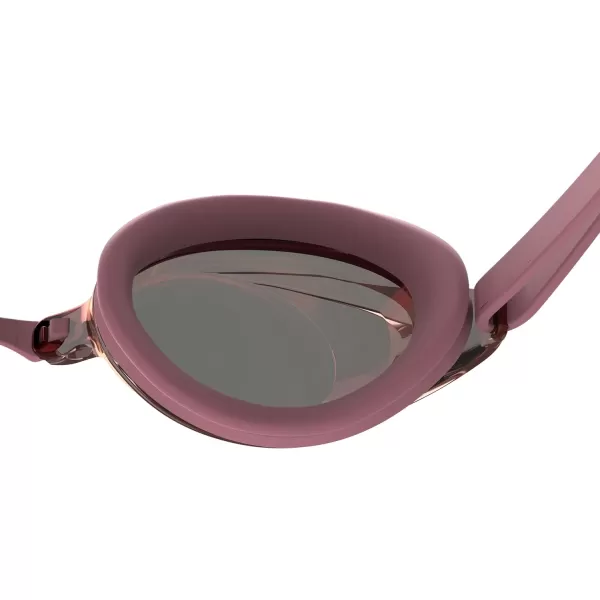 Speedo UnisexAdult Swim Goggles Mirrored Vanquisher 20Tlat Dark MaroonSteelCrimsonmirror