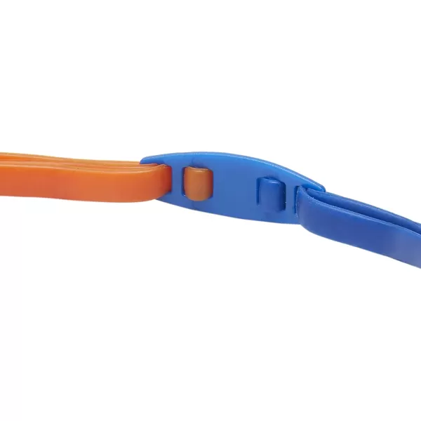 Speedo UnisexAdult Swim Goggles Vanquisher Extended ViewMirrored Blue OrangeAmberGold