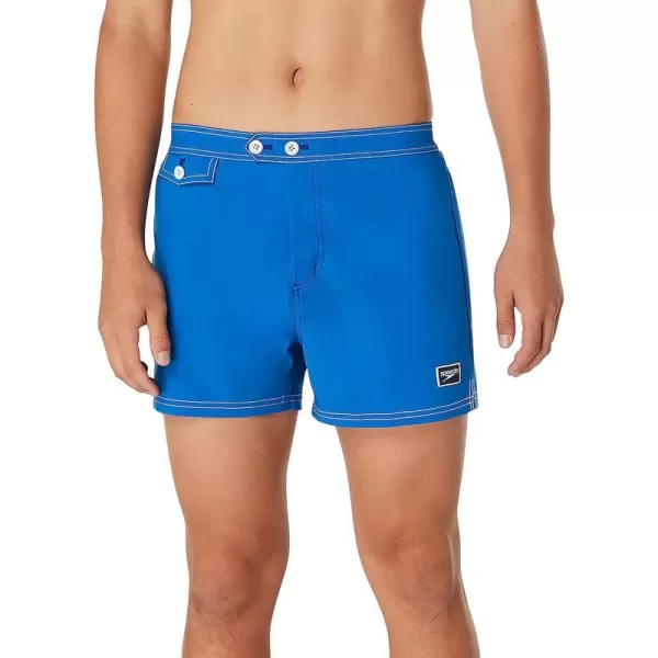 Speedo Mens Swim Trunk Short Length Beachsider SolidTurish Sea