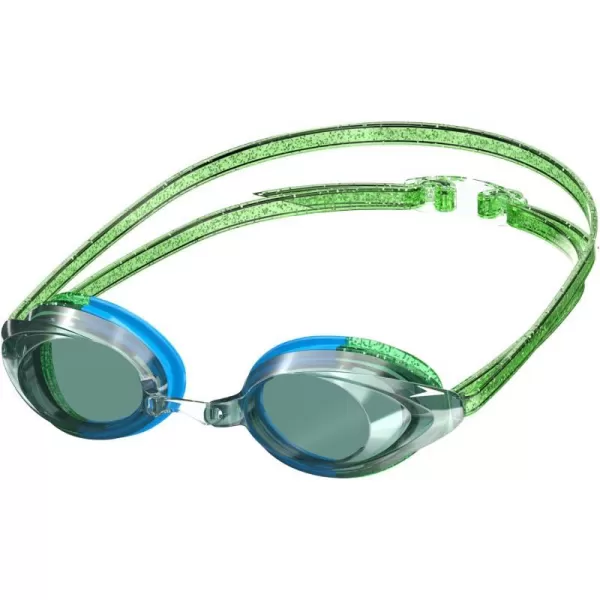 Speedo UnisexAdult Swim Goggles Mirrored Vanquisher 20Bright Green Ltd