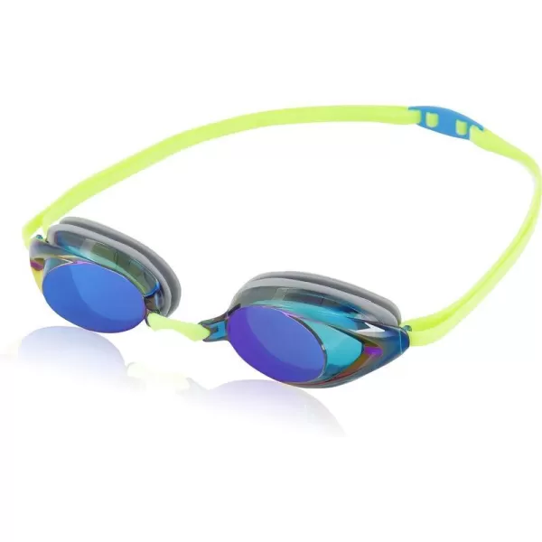 Speedo UnisexAdult Swim Goggles Mirrored Vanquisher 20MomentumCobaltEmerald