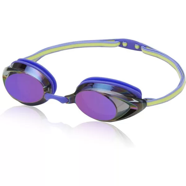 Speedo UnisexAdult Swim Goggles Mirrored Vanquisher 20Purple Iris