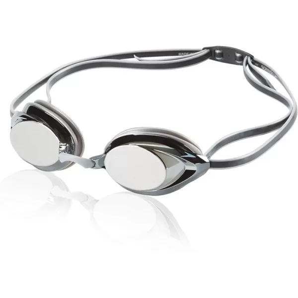 Speedo UnisexAdult Swim Goggles Mirrored Vanquisher 20Silver