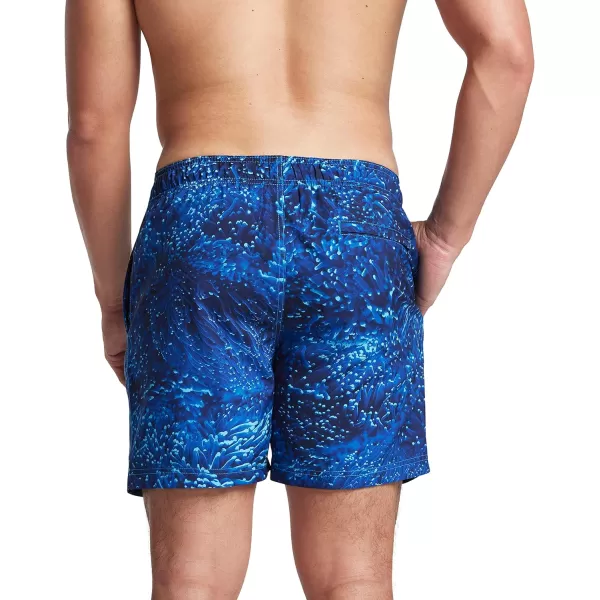 Speedo Mens Swim Trunk Mid Length Redondo PrintedCoral Flow