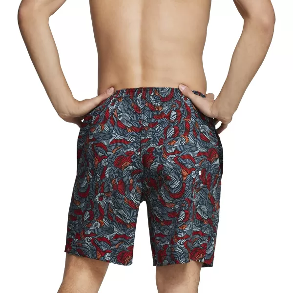 Speedo Mens Swim Trunk Mid Length Redondo PrintedSpeedo Black