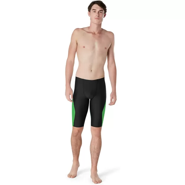 Speedo Mens Swimsuit Jammer ProLT SolidBlock Team Bright Green