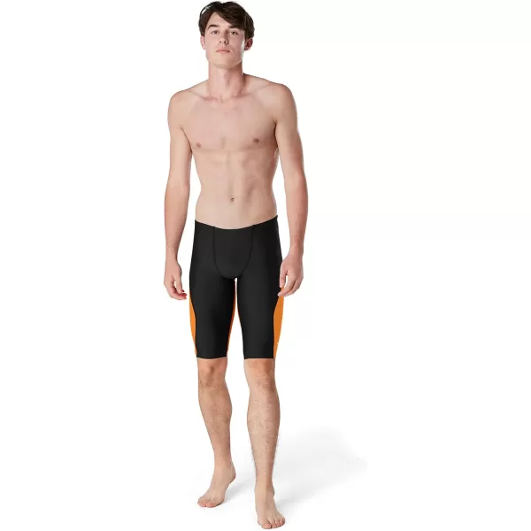 Speedo Mens Swimsuit Jammer ProLT SolidBlock Team Orange