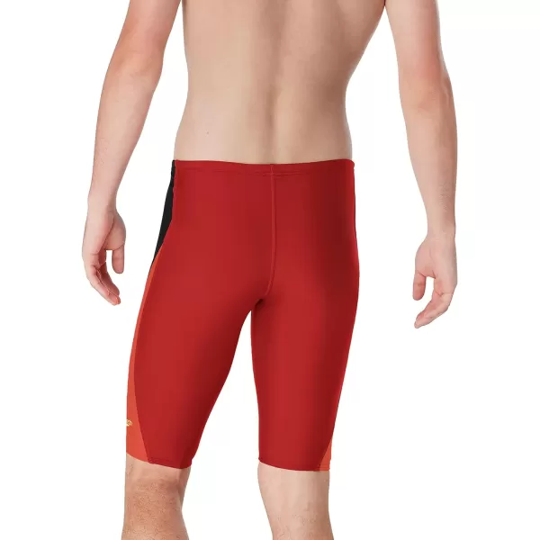 Speedo Mens Swimsuit Jammer ProLT SolidBlock Team Red