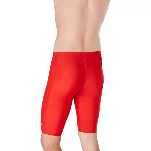 Speedo Mens Swimsuit Jammer ProLT SolidSolid Team Red